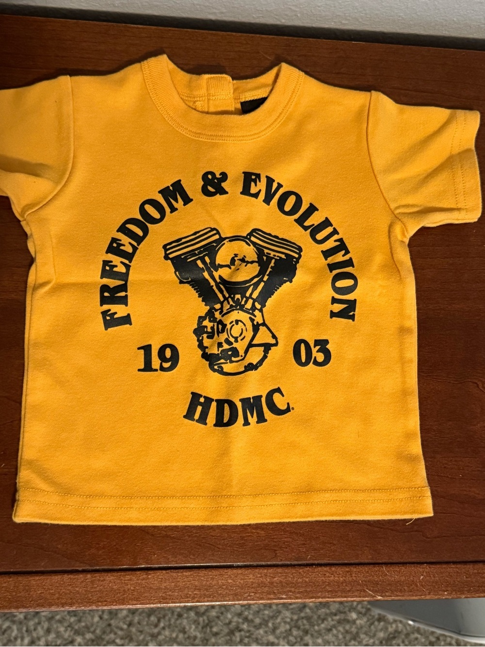 Harley-Davidson Yellow Kids 'Freedom & Evolution' Tee